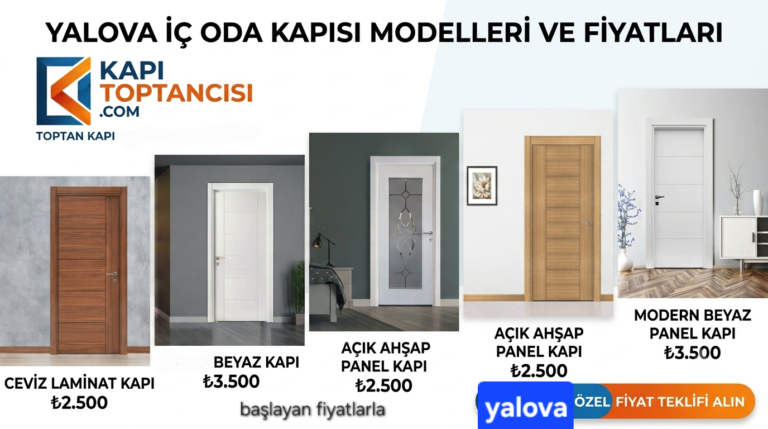 Yalova İç Oda Kapısı Fiyatları ve Modelleri | Kapı Toptancısı